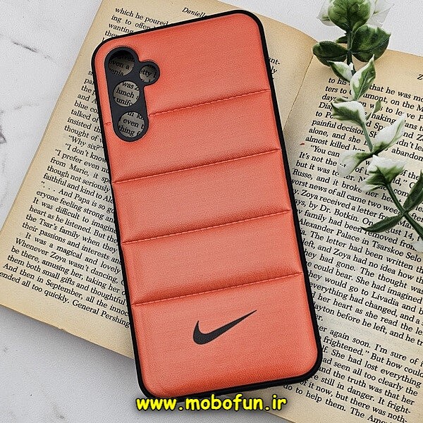 قاب گوشی Galaxy A14 4G - Galaxy A14 5G سامسونگ طرح دار پافر چرمی محافظ لنز دار نایکی NIKE کد 351