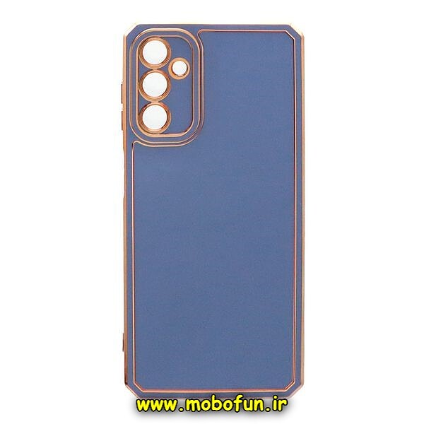 قاب گوشی Galaxy A14 4G - Galaxy A14 5G سامسونگ طرح ژله ای مای کیس گلد لاین دور طلایی محافظ لنز دار ایربگ دار کپسولی فیلی کد 357