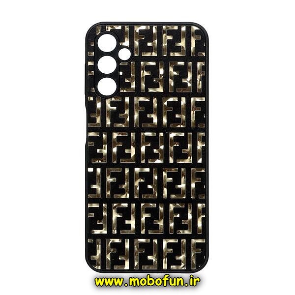 قاب گوشی Galaxy A14 4G - Galaxy A14 5G سامسونگ لاکچری دیزاین فندی FENDI محافظ لنزدار مشکی کد 363