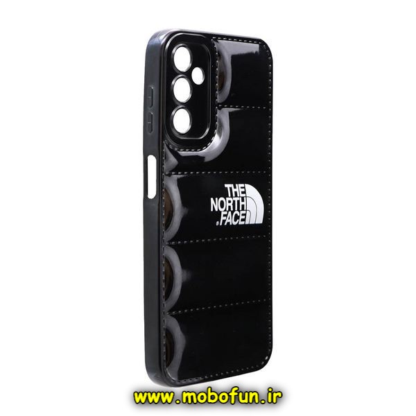 قاب گوشی Galaxy A24 4G سامسونگ سیلیکونی ژله ای براق THE NORTH FACE پافر PC زیر بسته محافظ لنز دار مشکی کد 155