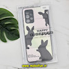 قاب گوشی Galaxy A32 4G سامسونگ طرح دار پافر چرمی محافظ لنز دار خرگوشی HAPPY کد 950