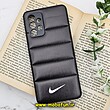 قاب گوشی Galaxy A32 4G سامسونگ طرح دار پافر چرمی محافظ لنز دار نایکی NIKE کد 951
