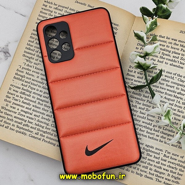 قاب گوشی Galaxy A32 4G سامسونگ طرح دار پافر چرمی محافظ لنز دار نایکی NIKE کد 952