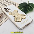قاب گوشی Galaxy A33 5G سامسونگ طرح ژله ای مای کیس خرس طلایی تدی برجسته POWER BEAR محافظ لنز دار پاپ سوکت دار سفید کد 498