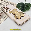 قاب گوشی Galaxy A33 5G سامسونگ طرح ژله ای مای کیس خرس طلایی تدی برجسته POWER BEAR محافظ لنز دار پاپ سوکت دار گلبهی کد 499