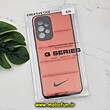 قاب گوشی Galaxy A33 5G سامسونگ طرح دار پافر چرمی محافظ لنز دار نایکی NIKE کد 509