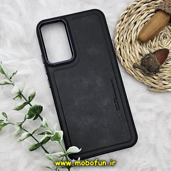 قاب گوشی Galaxy A34 5G سامسونگ طرح چرمی کلاسیک HARD متال کیس نیلکین NILLKIN مشکی کد 276