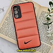 قاب گوشی Galaxy A34 5G سامسونگ طرح دار پافر چرمی محافظ لنز دار نایکی NIKE کد 296