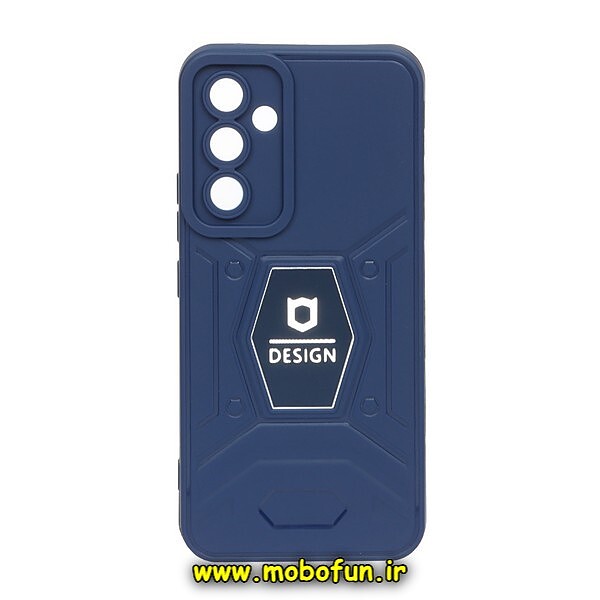 قاب گوشی Galaxy A34 5G سامسونگ طرح ضد ضربه بتمن فول ژله ای اورجینال DESIGN محافظ لنز دار سرمه ای کد 348