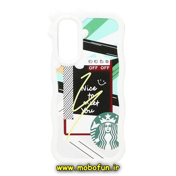 قاب گوشی Galaxy A34 5G سامسونگ فانتزی ایربگ دار طرح استارباکس STARBUCKS کد 352