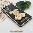 قاب گوشی Galaxy A52 4G - Galaxy A52 5G - Galaxy A52S سامسونگ طرح ژله ای مای کیس خرس طلایی تدی برجسته POWER BEAR محافظ لنز دار پاپ سوکت دار مشکی کد 1147