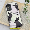قاب گوشی Galaxy A52 4G - Galaxy A52 5G - Galaxy A52S سامسونگ طرح دار پافر چرمی محافظ لنز دار خرگوشی HAPPY کد 1178