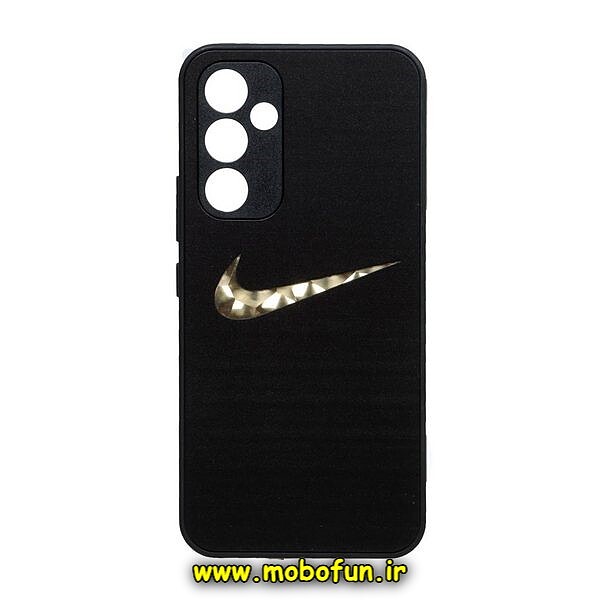قاب گوشی Galaxy A54 5G سامسونگ لاکچری دیزاین نایکی NIKE محافظ لنزدار مشکی کد 389