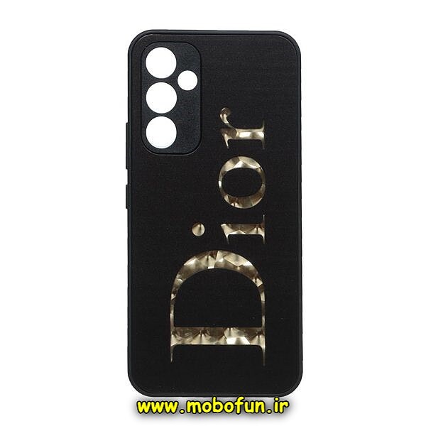 قاب گوشی Galaxy A54 5G سامسونگ لاکچری دیزاین Dior دیور محافظ لنزدار مشکی کد 393