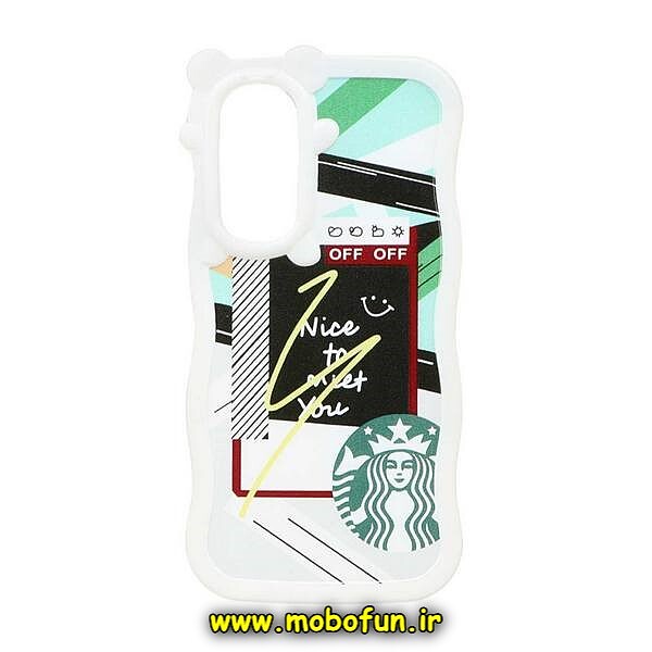 قاب گوشی Galaxy A54 5G سامسونگ فانتزی ایربگ دار طرح استارباکس STARBUCKS کد 430