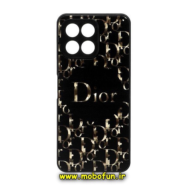 قاب گوشی Honor X6 - Honor X8 5G آنر لاکچری دیزاین دیور Dior محافظ لنزدار مشکی کد 79