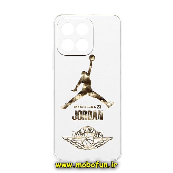 قاب گوشی Honor X6 - Honor X8 5G آنر لاکچری دیزاین جردن JORDAN محافظ لنزدار سفید کد 88