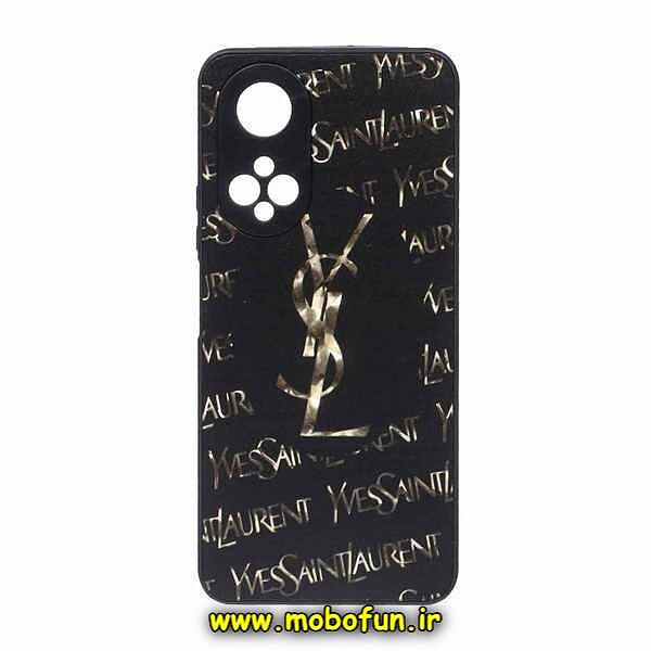 قاب گوشی Honor X7 4G آنر لاکچری دیزاین YSL محافظ لنزدار مشکی کد 131
