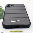 قاب گوشی iPhone 11 آیفون طرح دار پافر چرمی محافظ لنز دار نایکی NIKE کد 553