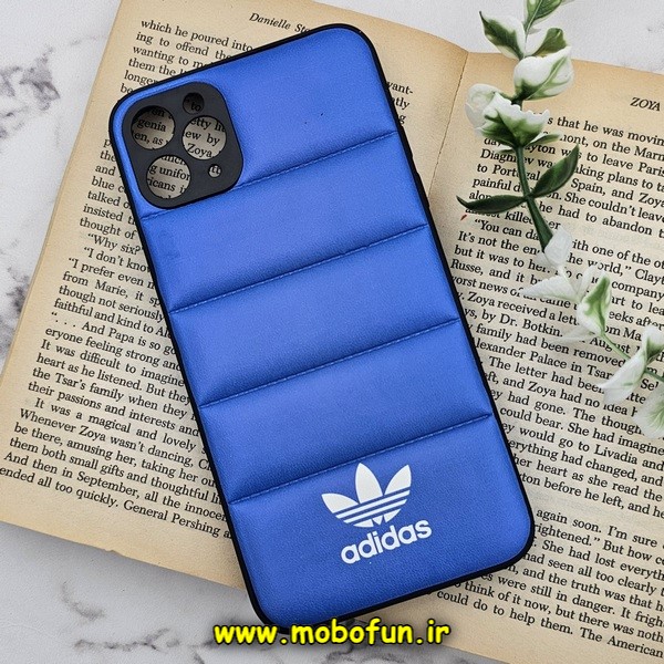 قاب گوشی iPhone 11 Pro Max آیفون طرح دار پافر چرمی محافظ لنز دار آدیداس adidas کد 572
