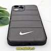 قاب گوشی iPhone 12 Pro Max آیفون طرح دار پافر چرمی محافظ لنز دار نایکی NIKE کد 666