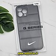 قاب گوشی iPhone 13 Pro Max آیفون طرح دار پافر چرمی محافظ لنز دار نایکی NIKE کد 551