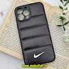 قاب گوشی iPhone 13 Pro Max آیفون طرح دار پافر چرمی محافظ لنز دار نایکی NIKE کد 551