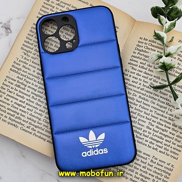 قاب گوشی iPhone 13 Pro Max آیفون طرح دار پافر چرمی محافظ لنز دار آدیداس adidas کد 553