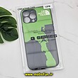 قاب گوشی iPhone 13 Pro Max آیفون طرح دار پافر چرمی محافظ لنز دار THE NORTH FACE کد 554
