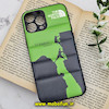 قاب گوشی iPhone 13 Pro Max آیفون طرح دار پافر چرمی محافظ لنز دار THE NORTH FACE کد 554