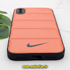 قاب گوشی iPhone X - iPhone XS آیفون طرح دار پافر چرمی محافظ لنز دار نایکی NIKE کد 537