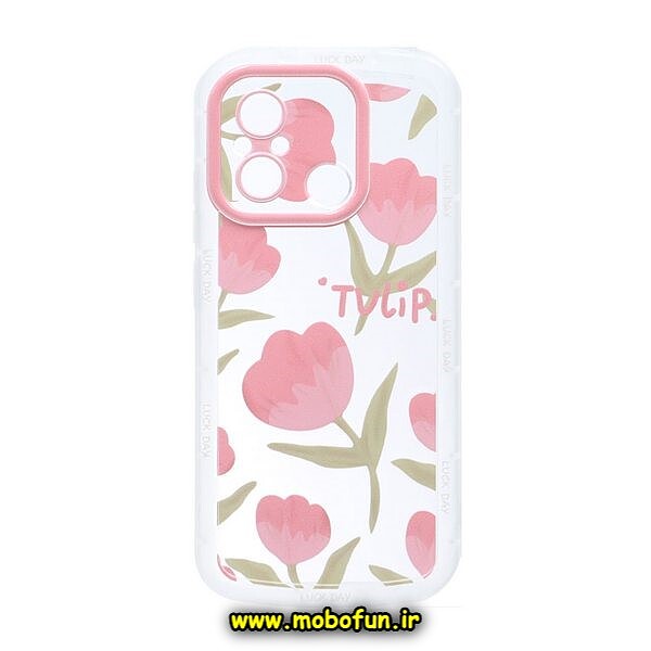 قاب گوشی Redmi 12C - Poco C55 - Redmi 11A شیائومی طرح ژله ای شفاف بالشتی گل زیبا محافظ لنز دار کد 163