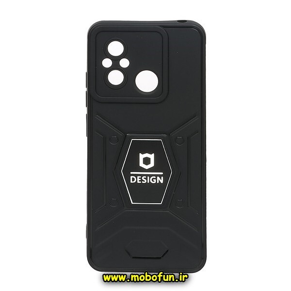 قاب گوشی Redmi 12C - Poco C55 - Redmi 11A شیائومی طرح ضد ضربه بتمن فول ژله ای اورجینال DESIGN محافظ لنز دار مشکی کد 184