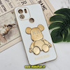 قاب گوشی Redmi A1 Plus - Redmi A2 Plus شیائومی طرح ژله ای مای کیس خرس طلایی تدی برجسته POWER BEAR محافظ لنز دار پاپ سوکت دار سفید کد 142