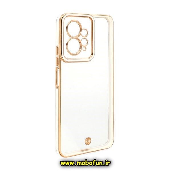 قاب گوشی Redmi Note 12 4G شیائومی طرح الکتروپلیتینگ ژله ای شفاف اورجینال یونیک کیس Unique Case محافظ لنز دار سفید کد 145