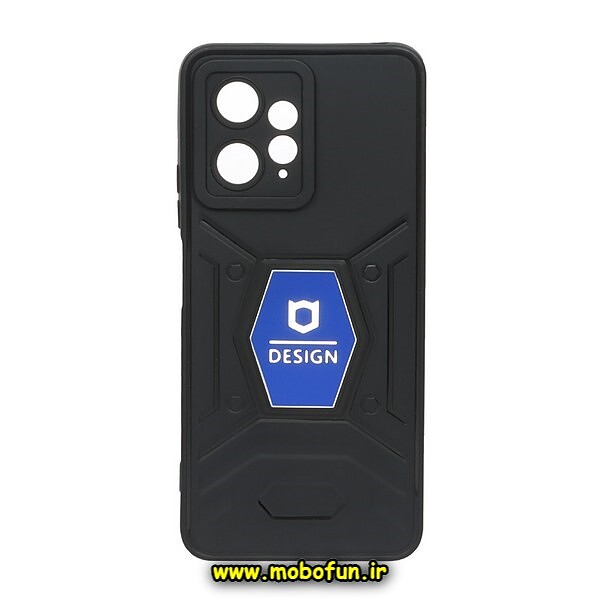 قاب گوشی Redmi Note 12 4G شیائومی طرح ضد ضربه بتمن فول ژله ای اورجینال DESIGN محافظ لنز دار مشکی آبی کد 182