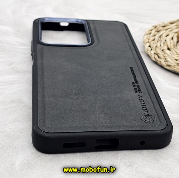 قاب گوشی Redmi Note 12 4G شیائومی طرح چرمی کلاسیک HARD متال کیس نیلکین NILLKIN مشکی کد 195