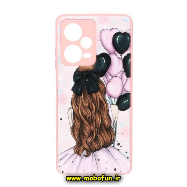 قاب گوشی Redmi Note 12 Pro 5G شیائومی فانتزی پافر طرح دخترونه محافظ لنز دار کد 107