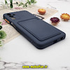 قاب گوشی Galaxy A04S سامسونگ سیلیکونی جا کارتی دار محافظ لنز دار سرمه ای کد 242