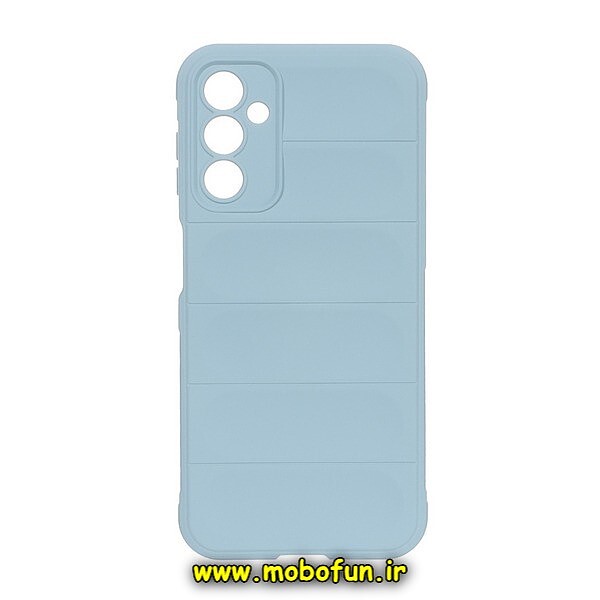قاب گوشی Galaxy A14 4G - Galaxy A14 5G سامسونگ سیلیکونی پافر PC زیر بسته محافظ لنز دار آبی روشن کد 485