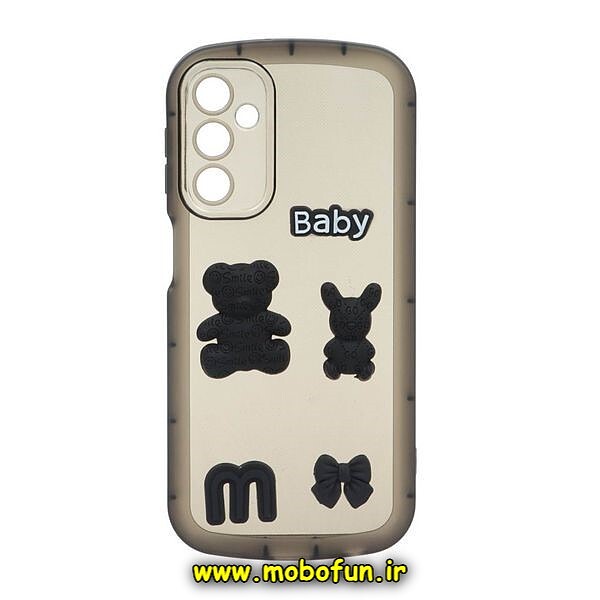 قاب گوشی Galaxy A14 4G - Galaxy A14 5G سامسونگ طرح بالشتی قلبی BABY محافظ لنز دار مشکی کد 488