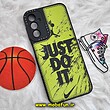 قاب گوشی Galaxy A14 4G - Galaxy A14 5G سامسونگ فانتزی ژله ای اورجینال CASE CASE طرح JUST DO IT محافظ لنز دار کد 500
