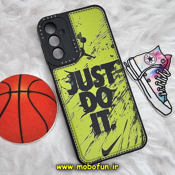 قاب گوشی Galaxy A14 4G - Galaxy A14 5G سامسونگ فانتزی ژله ای اورجینال CASE CASE طرح JUST DO IT محافظ لنز دار کد 500