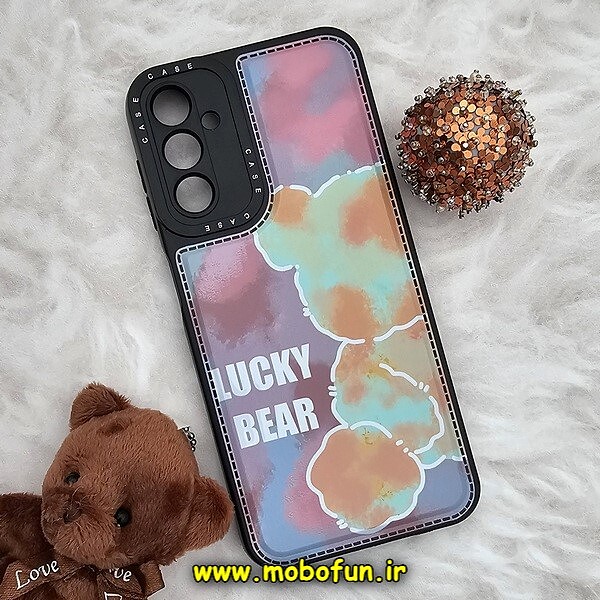 قاب گوشی Galaxy A14 4G - Galaxy A14 5G سامسونگ فانتزی ژله ای اورجینال CASE CASE طرح LUCKY BEAR محافظ لنز دار کد 502