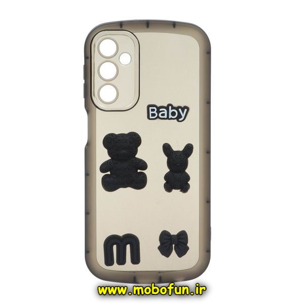 قاب گوشی Galaxy A24 4G سامسونگ طرح بالشتی قلبی BABY محافظ لنز دار مشکی کد 218