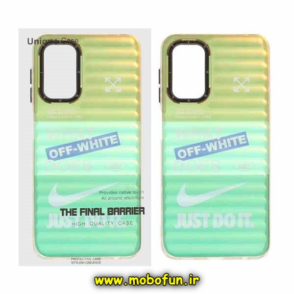 قاب گوشی Galaxy A24 4G سامسونگ طرح ضد ضربه هولوگرامی یانگ کیت YOUNGKIT نایکی OFF-WHITE کد E22-172376