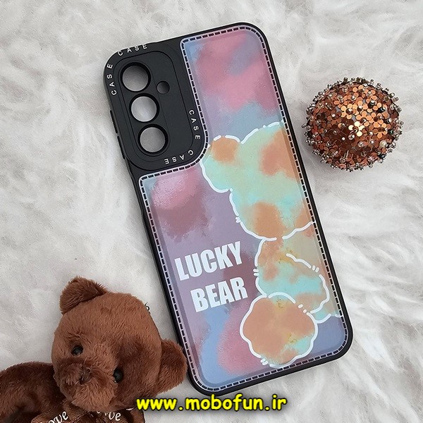 قاب گوشی Galaxy A24 4G سامسونگ فانتزی ژله ای اورجینال CASE CASE طرح LUCKY BEAR محافظ لنز دار کد 265
