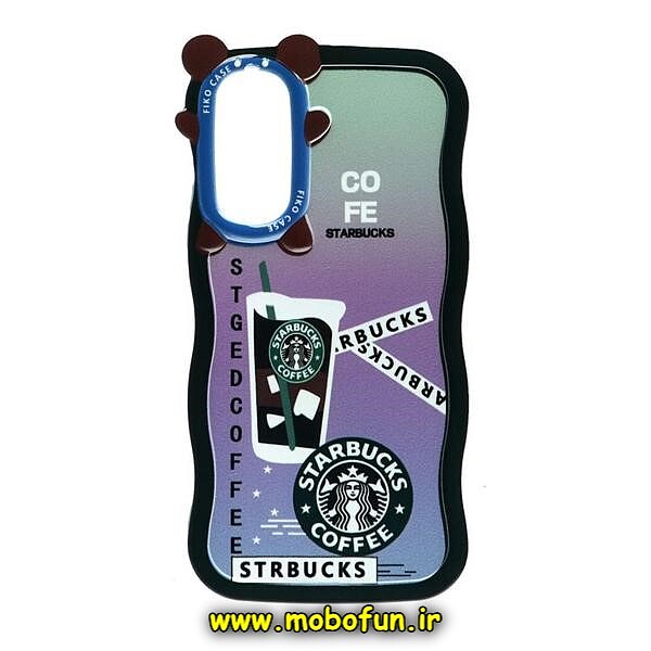 قاب گوشی Galaxy A34 5G سامسونگ شفاف فانتزی طرح استارباکس STARBUCKS کد 385