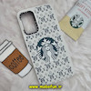 قاب گوشی Galaxy A34 5G سامسونگ پافر بالشتی سیلیکونی طرح استارباکس STARBUCKS کد 416