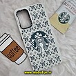 قاب گوشی Galaxy A34 5G سامسونگ پافر بالشتی سیلیکونی طرح استارباکس STARBUCKS کد 416